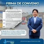 LA EPS EMUSAP ABANCAY Y EL GOBIERNO REGIONAL DE APURÍMAC FIRMAN CONVENIO PARA RENOVAR EL SISTEMA DE AGUA Y ALCANTARILLADO