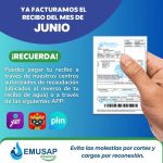 YA FACTURAMOS EL RECIBO DEL MES DE JUNIO