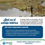 ¿Qué es el estiaje hídrico?