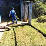 LA EPS EMUSAP ABANCAY REALIZA TRABAJOS DE LIMPIEZA EN EL RESERVORIO DE CHUPAPATA EN EL DISTRITO DE TAMBURCO