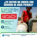 ¿TU SECTOR NO CUENTA CON SERVICIO DE AGUA POTABLES