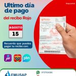 Ultimo día de pago del recibo Rojo