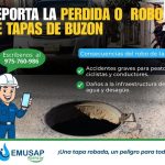 REPORTA LA PERDIDA O ROBO DE TAPAS DE BUZON
