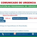 ¡Atentos con el siguiente comunicado!