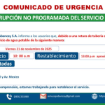 ¡ Atentos con el siguiente comunicado!