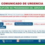¡ Atentos con el siguiente comunicado!