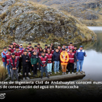ESTUDIANTES DE INGENIERÍA CIVIL DE ANDAHUAYLAS CONOCEN NUESTRAS ACCIONES DE CONSERVACIÓN DEL AGUA EN RONTOCCOCHA