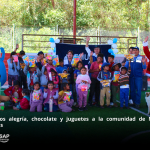LLEVAMOS ALEGRÍA, CHOCOLATADA Y JUGUETES A LA COMUNIDAD DE MICAELA BASTIDAS