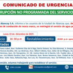 ¡ Atentos con el siguiente comunicado!