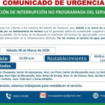 ¡Atentos con el siguiente comunicado de Urgencia!