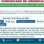 ¡Atentos con el siguiente comunicado de Urgencia!