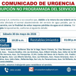 ¡Atentos con el siguiente comunicado de Urgencia!