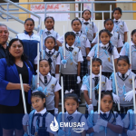 CONTINUAMOS FORTALECIENDO LA EDUCACIÓN SANITARIA EN LOS MÁS PEQUEÑOS, ORGANIZACIONES Y PARTICIPAMOS EN LA IMPOSICIÓN DE CORDONES Y JURAMENTACIÓN DE ALUMNOS BRIGADIERES DEL AGUA